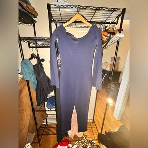 Navy blue size 10 Quiz skinny leg jumper